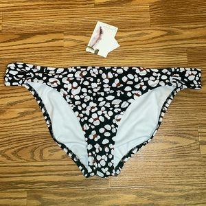 Jessica Simpson Animal Print Swimsuit Bikini Bottoms Size Large NWT